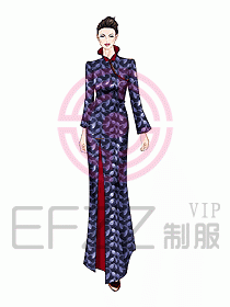 中餐迎賓服裝387