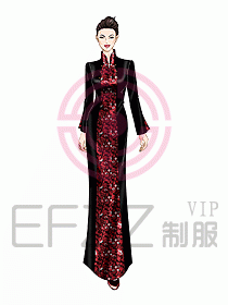 中餐迎賓服裝402