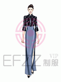 酒店中餐迎賓制服設(shè)計442