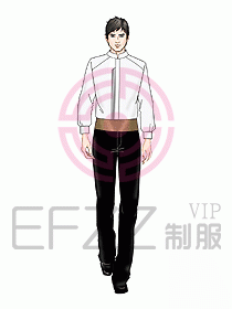 酒店中餐服務(wù)員制服設(shè)計(jì)912