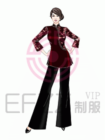 酒店中餐服務(wù)員制服設(shè)計(jì)911