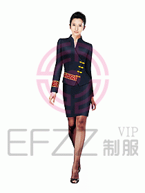 中餐服務員制服設計圖1014