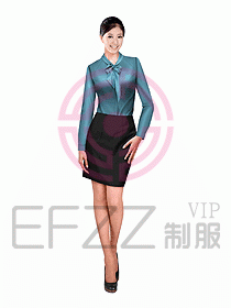女職業裝長袖襯衫設計圖120