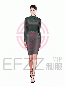 女職業(yè)裝長袖襯衫設(shè)計(jì)圖129