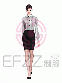 女職業(yè)裝長袖襯衫設(shè)計(jì)圖144