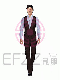 男職業(yè)裝馬夾設計圖027