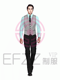 男職業(yè)裝馬夾設(shè)計(jì)圖070