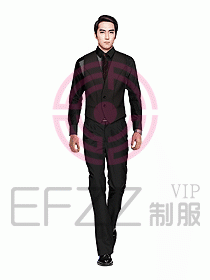 男職業(yè)裝馬夾設計圖084