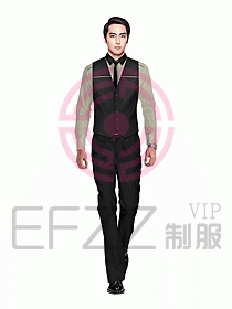 男職業(yè)裝馬夾設(shè)計(jì)圖095