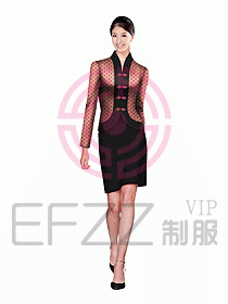 中餐服務(wù)員服裝設(shè)計(jì)效果圖1049