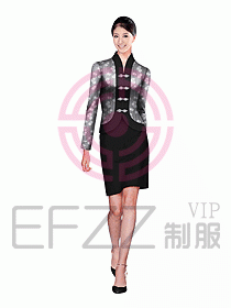 中餐服務(wù)員服裝設(shè)計(jì)效果圖1051