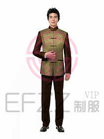 中餐服務員服裝設計效果圖1058