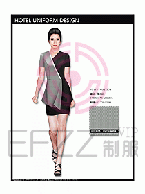 中餐服務(wù)員服裝設(shè)計(jì)效果圖1083