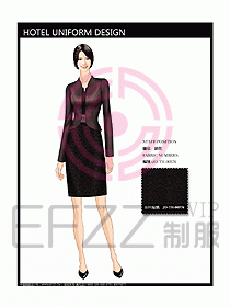 酒店總臺接待員制服設(shè)計(jì)效果圖435