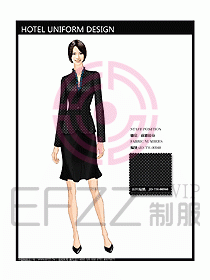 酒店前廳總臺制服設(shè)計圖447