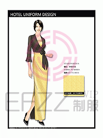 酒店西餐服務生制服設計圖728