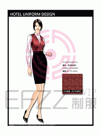 酒店西餐服務生制服設計圖743