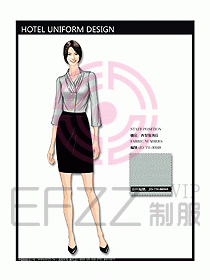 酒店西餐服務生制服設計圖722