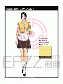 酒店西餐服務生制服設計圖727