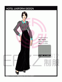 酒店西餐服務(wù)生制服設(shè)計(jì)圖734