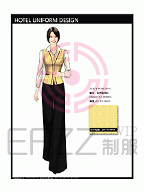 酒店中餐服務員制服設計圖1189