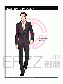 前臺服務(wù)生制服設(shè)計(jì)效果圖455
