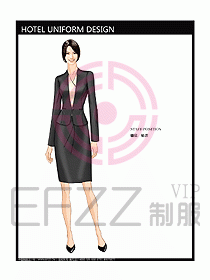 前臺服務生制服設(shè)計效果圖456