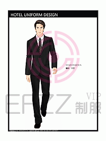 前臺服務(wù)生制服設(shè)計效果圖492