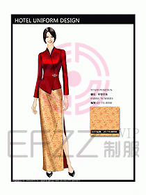 酒店中餐咨客制服設(shè)計(jì)圖585