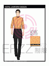 酒店中餐服務(wù)員制服設(shè)計圖1240