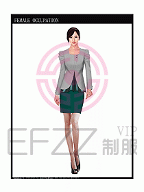 女時尚秋冬職業(yè)裝設(shè)計圖688