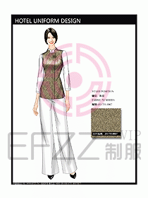 酒店客房服務員制服設計325
