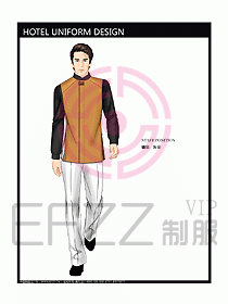 酒店客房服務(wù)員制服設(shè)計328