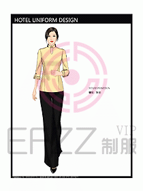酒店客房服務員制服設計342