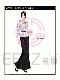 西餐咨客制服設計圖322