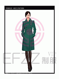 女職業(yè)裝OL大衣設(shè)計圖125