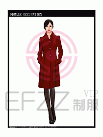 女職業(yè)裝OL大衣設(shè)計圖133