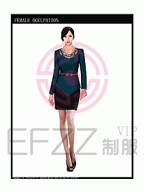 時尚職業(yè)女西服設(shè)計圖738
