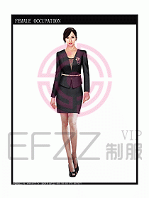 時尚職業女西服設計圖747