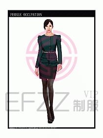 時(shí)尚職業(yè)女西服設(shè)計(jì)圖755