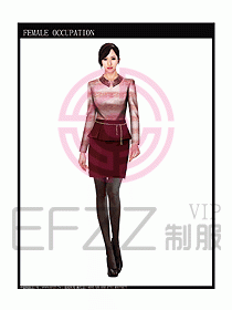 時尚職業(yè)女西服設(shè)計圖766