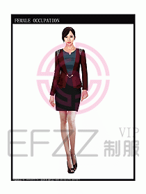 時(shí)尚職業(yè)女西服設(shè)計(jì)圖785