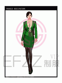 時尚職業(yè)女西服設計圖807