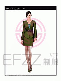時尚職業(yè)女西服設(shè)計圖847