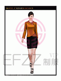 酒店中餐服務(wù)員制服設(shè)計圖1282