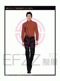 酒店中餐服務(wù)員制服設(shè)計(jì)圖1293