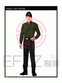 長(zhǎng)袖保安服制服設(shè)計(jì)圖347