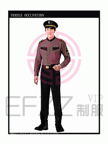 長(zhǎng)袖保安服制服設(shè)計(jì)圖352