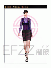 酒店西餐服務(wù)生制服設(shè)計圖800