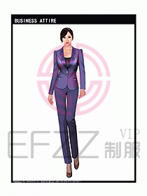 女秋冬職業(yè)裝設計圖937